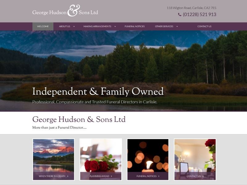 George Hudson & Sons Ltd - Funeral Directors in Carlisle