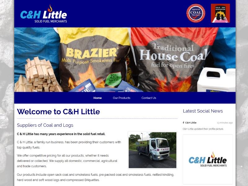 C&H Little - Solid Fuel Merchants - Suppliers of Coals and Logs.