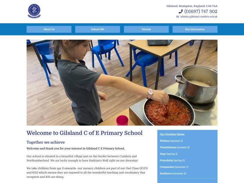 Gilsland C of E Primary School - Primary School in Gilsland, Cumbria