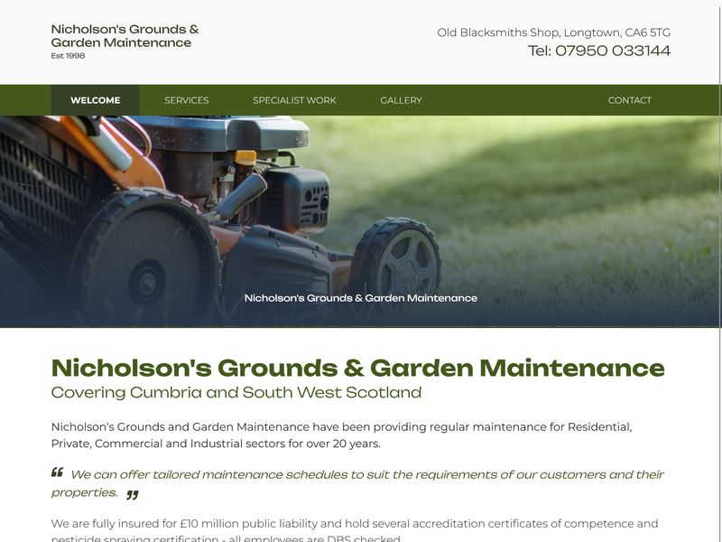 Nicholson's Grounds & Garden Maintenance