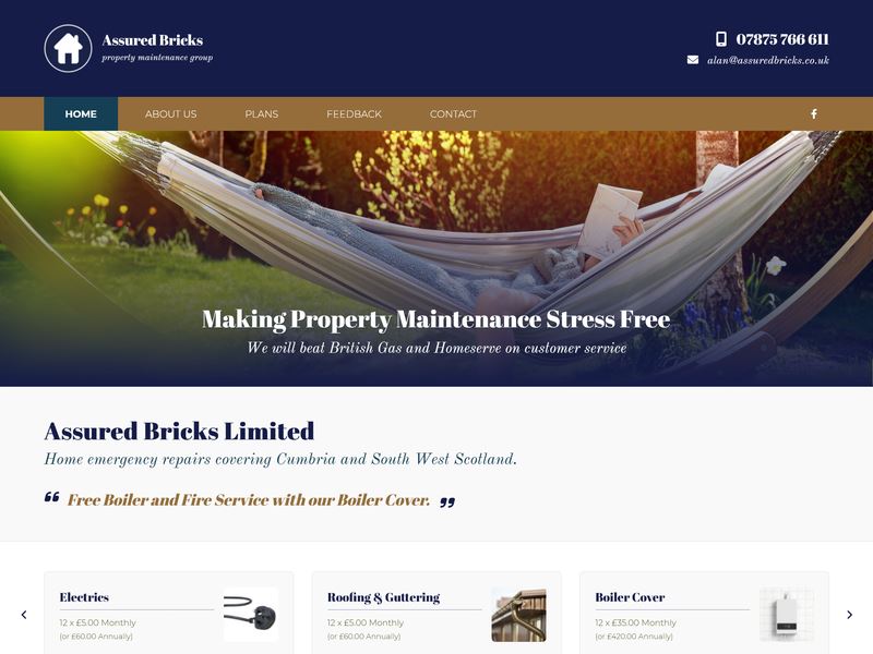 Assured Bricks Limited - Home emergency repairs covering Cumbria and South West Scotland.