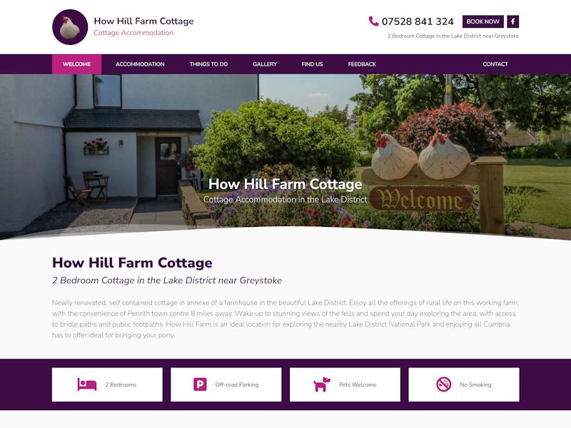 How Hill Farm Cottage - Cottage Accommodation in the Lake District