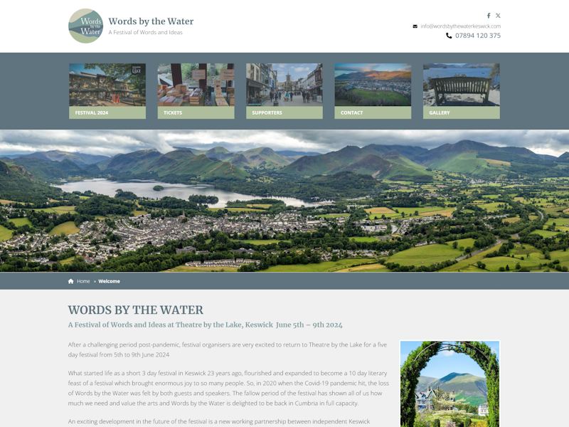 Words by the Water - A Festival of Words and Ideas in Keswick