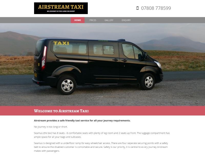 Airstream Taxi - Airstream provides a safe friendly taxi service for all your journey requirements.