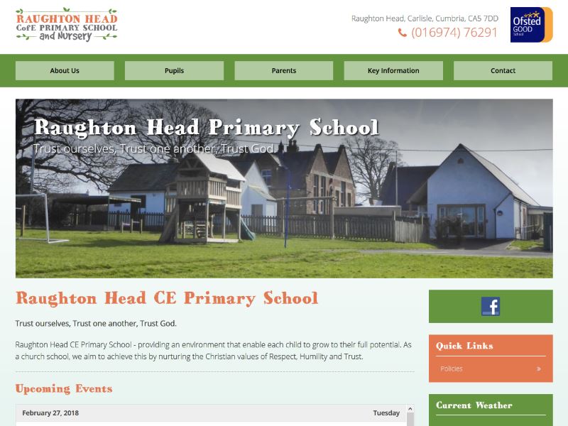 Raughton Head Primary School - Primary School in Raughton Head near Carlisle